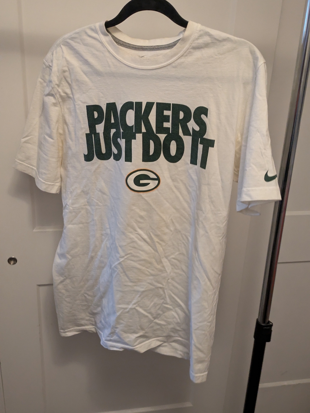 Nike Green Bay Packers Just Do It T-Shirt Size Large